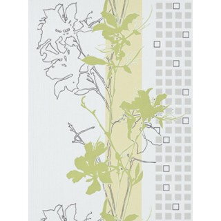 DW1076745-07 Green Floral Wallpaper