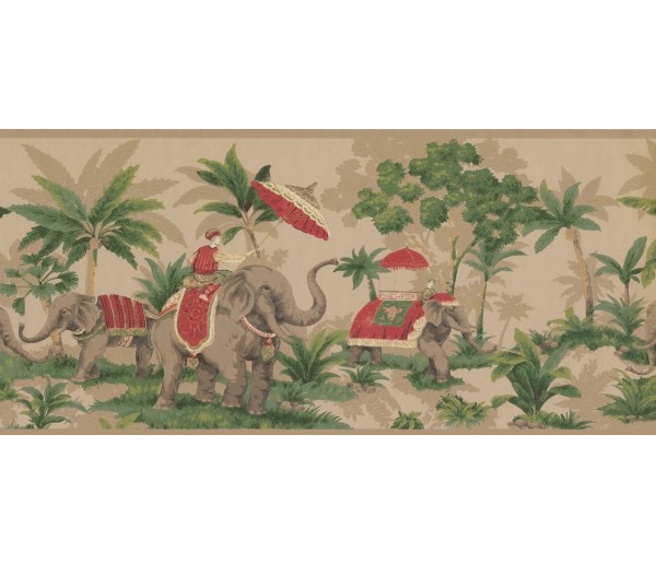 Elephant Wallpaper Border OT4003B