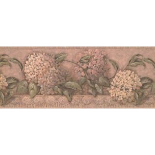 9 1/2 in x 15 ft Prepasted Wallpaper Borders - Floral Wall Paper Border 1268 SY