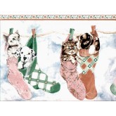Laundry Wallpaper Borders: Cats and Dogs Wallpaper Border B160210