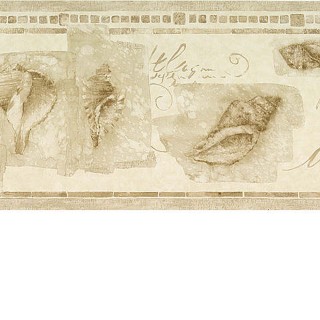 8 7/8 in x 15 ft Prepasted Wallpaper Borders - Sea World Wall Paper Border B49904