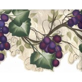 Garden Wallpaper Borders: Grapes Wallpaper Border 240B63992