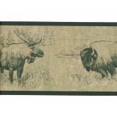 Deer Moose Wallpaper Borders: Animals Wallpaper Border 242B58387