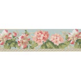 Garden Wallpaper Borders: Floral Wallpaper Border 4627 BA