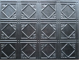 Backsplash Tiles  - Decorative Thermoplastic Tile 18 X 24 Artnouvo Smoked Pewter