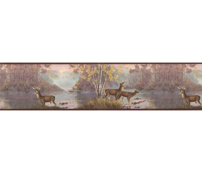 Deer Moose Wallpaper Borders: Deers Wallpaper Border MRL2419
