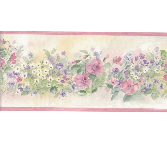 Floral Wallpaper Borders: Flower Wallpaper Border B3567