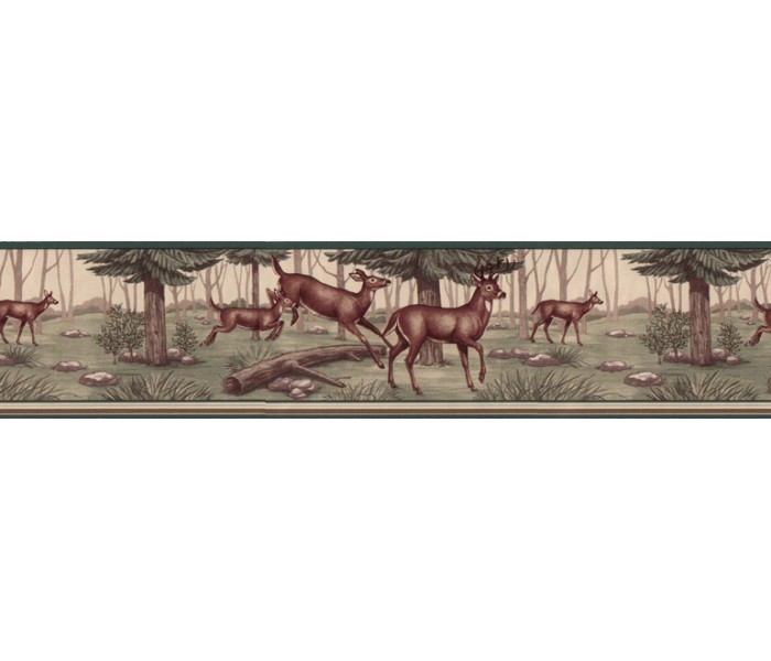 Clearance: Deers Wallpaper Border B5134WE