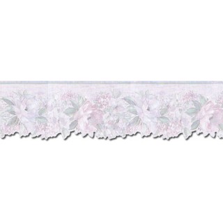 5 in x 15 ft Prepasted Wallpaper Borders - Floral Wall Paper Border Des67114DC