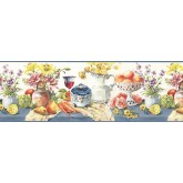 Clearance: Fruits and Flower Wallpaper Border B73451