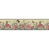 Floral Wallpaper Borders: Roses Wallpaper Border B74356
