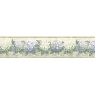 7 in x 15 ft Prepasted Wallpaper Borders - Floral Wall Paper Border b75727
