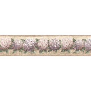 7 in x 15 ft Prepasted Wallpaper Borders - Floral Wall Paper Border b75728