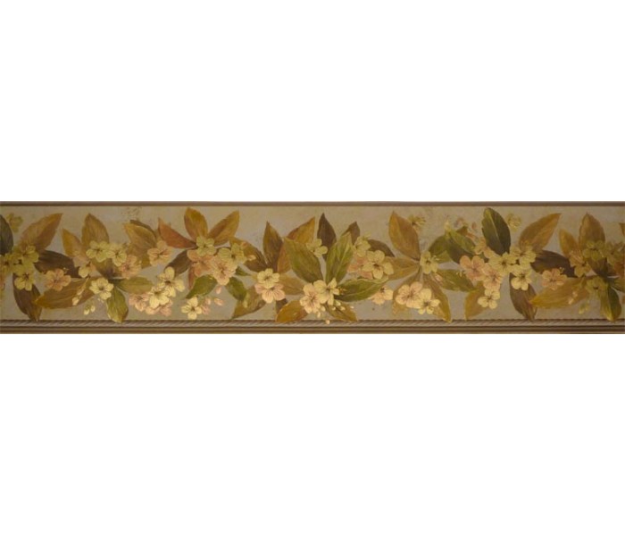 Clearance: Floral Wallpaper Border 79801