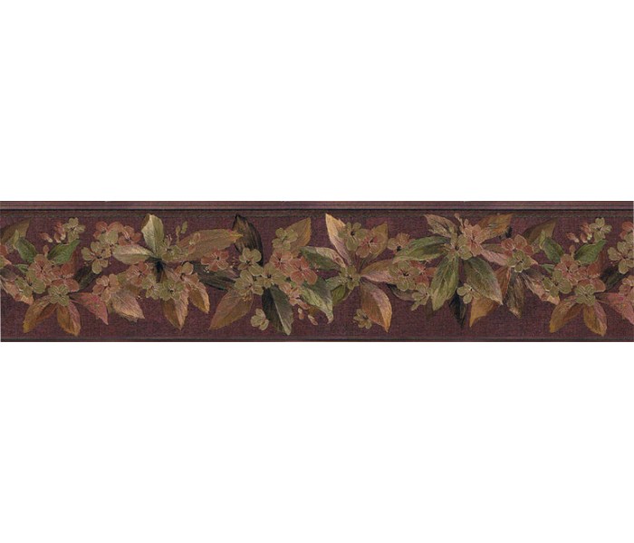 Clearance: Floral Wallpaper Border 79803