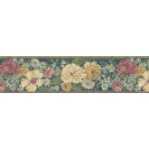 Garden Wallpaper Borders: Floral Wallpaper Border 62B03933