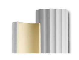 Half Column  Tall Fluted Shaft (One Half Included)