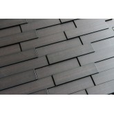 Wall Panels: Wall Panel Piano - Decorative Thermoplastic Tile 24x24 - Dark Okasha