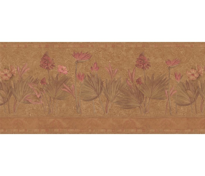 Garden Wallpaper Borders: Floral Wallpaper Border S5232B