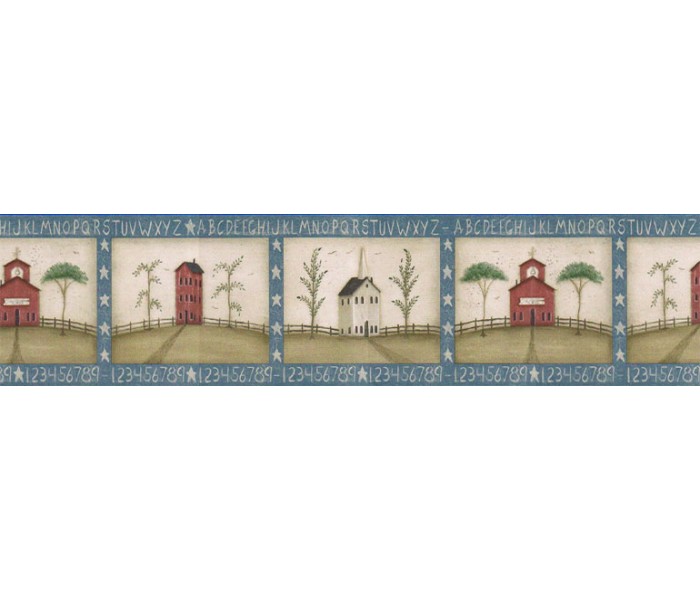 Clearance: Country Wallpaper Border HIC0016
