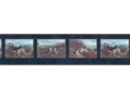 9 in x 15 ft Prepasted Wallpaper Borders - Dogs Wall Paper Border b102634