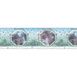 10 1/4 in x 15 ft Prepasted Wallpaper Borders - Kids Wall Paper Border WF103364