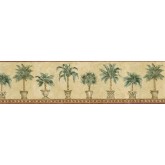 Tropical Wallpaper Borders: Trees Wallpaper Border TH29010B