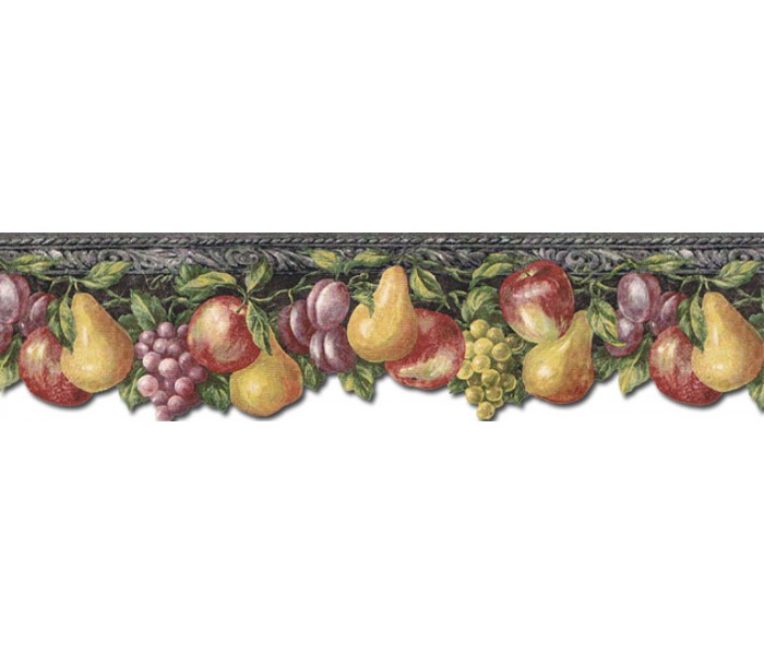 Garden Wallpaper Borders: Fruits Wallpaper Border TH29018DB