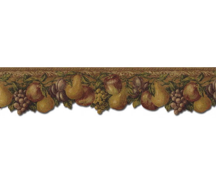 Clearance: Fruits Wallpaper Border TH29020DB