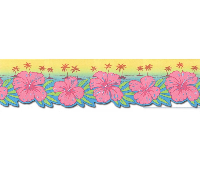 Clearance: Floral Wallpaper Border TW38033DB