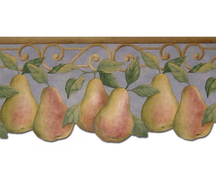 Clearance: Pear Fruits Wallpaper Border B40004PT