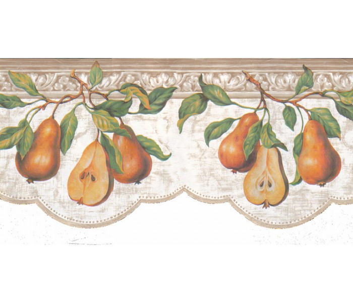 Clearance: Pear Fruits Wallpaper Border b52040