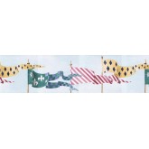 Clearance: Flags Wallpaper Border b6800rk