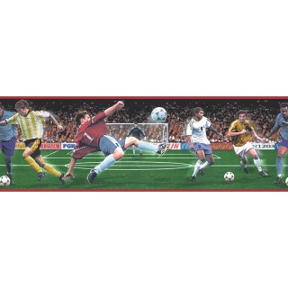 7 in x 15 ft Prepasted Wallpaper Borders - Football Wall Paper Border B74884