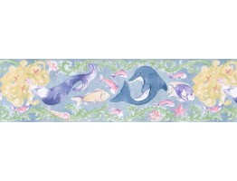 7 in x 15 ft Prepasted Wallpaper Borders - Fishes Wall Paper Border IG75183B