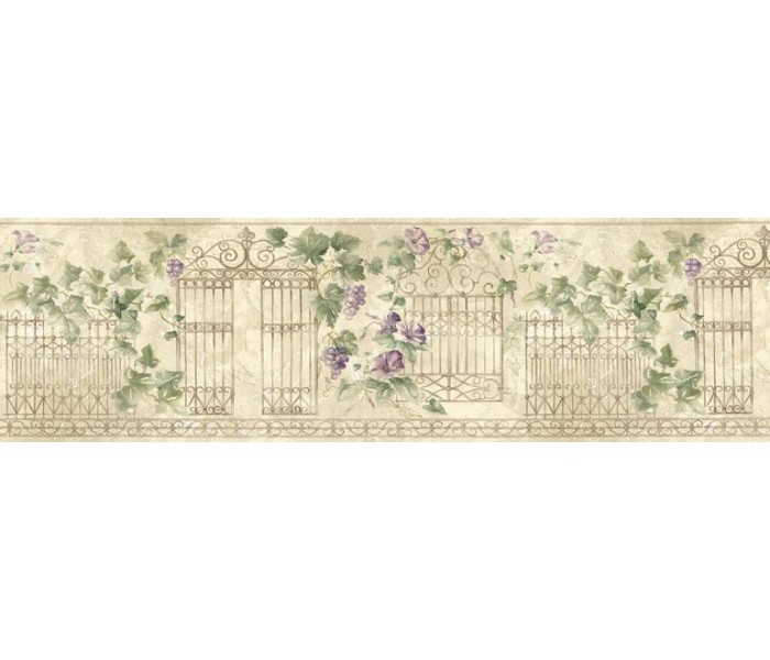 Clearance: Floral Wallpaper Border HB75720
