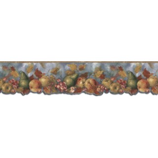7 in x 15 ft Prepasted Wallpaper Borders - Fruits Wall Paper Border B76302