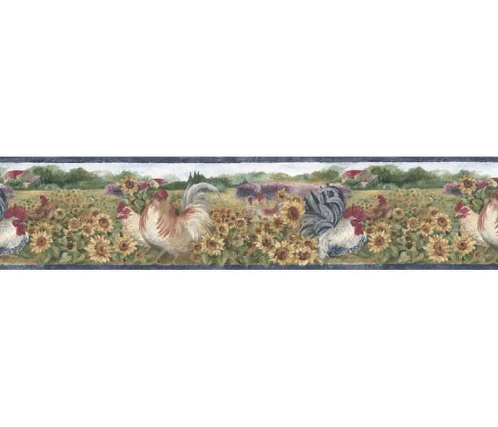 Clearance: Roosters Wallpaper Border BG76316