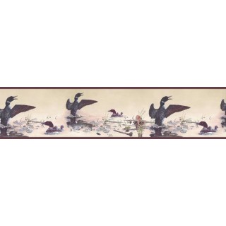 7 in x 15 ft Prepasted Wallpaper Borders - Birds Wall Paper Border GL76347