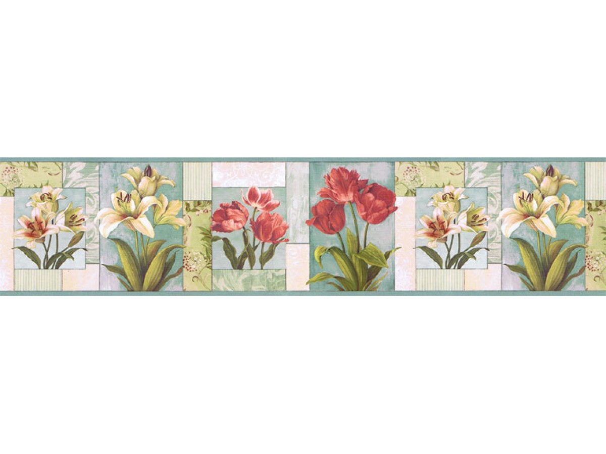 Floral Wallpaper Border Ns7704b