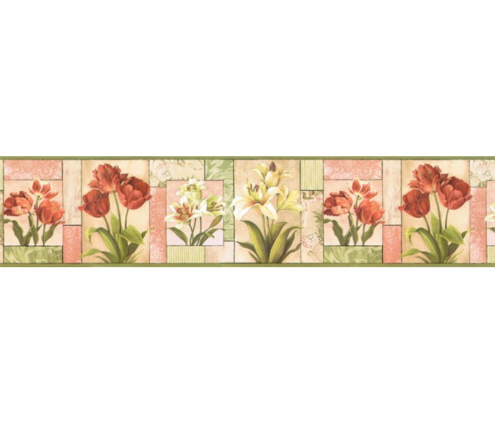 Clearance: Floral Wallpaper Border NS7705B