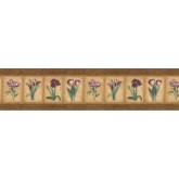 Clearance: Floral Wallpaper Border AW77355