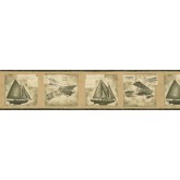 Clearance: Vintage Wallpaper Border AW77365