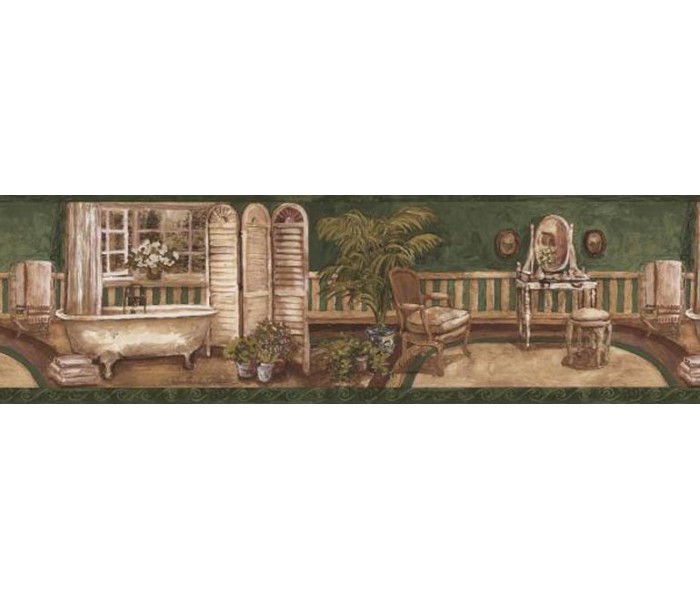 Contemporary Wallpaper Border Aw77380