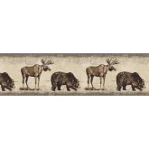 Deer Moose Wallpaper Borders: Animals Wallpaper Border BW77447