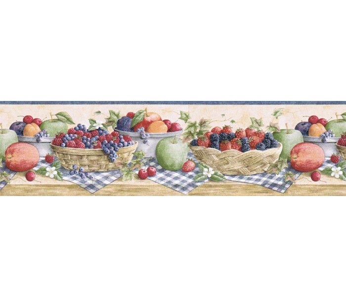 Garden Wallpaper Borders: Fruits Wallpaper Border CJ80023B