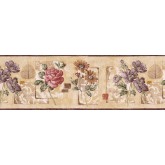 Clearance: Floral Wallpaper Border GS96031B