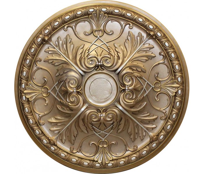 Ceiling Medallions: MD-9088 Faded Gold Ceiling Medallion
