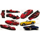 Wall Decals: Classic Ferrari Cars Set of Wall Decals 41