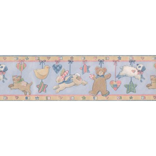 7 in x 15 ft Prepasted Wallpaper Borders - MOBILE TOY Wall Paper Border